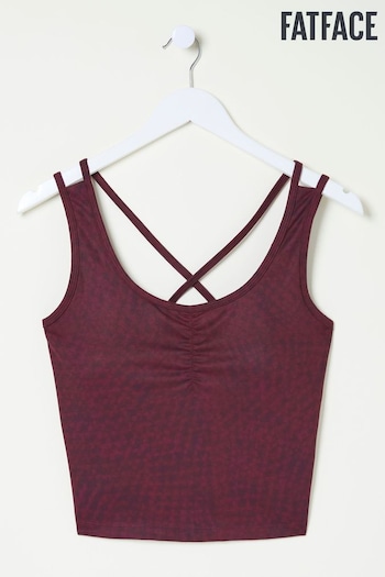 FatFace Elowen Red Crop Top (E52110) | £25