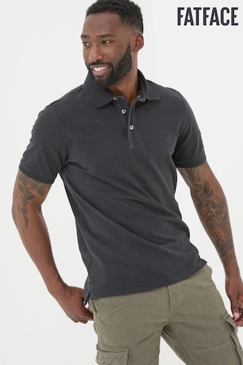 FatFace Black Pique Polo Shirt (E52116) | £29.50