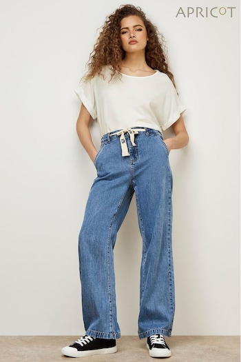 Apricot Blue Eva Lightweight Drawstring Jeans (E52305) | £40
