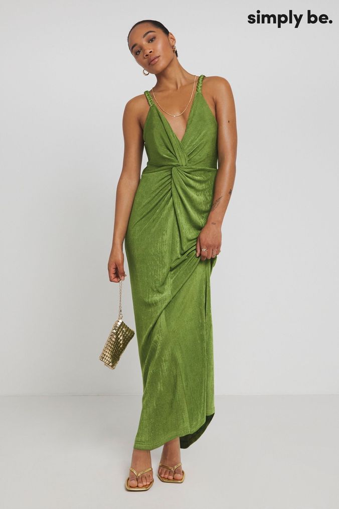 Simply be green dress top