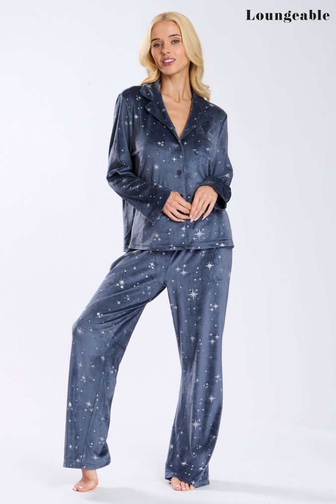 Buy Women s Pyjamas Blue Star Nightwear Online Next UK
