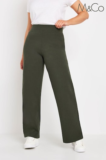 M&Co Green Wide Leg Yoga Trousers (E53556) | £27