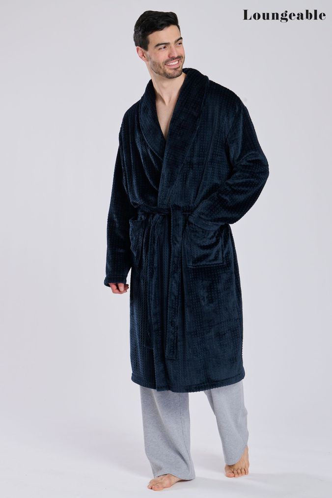 Buy Men s Robes Blue Nightwear Online Next UK