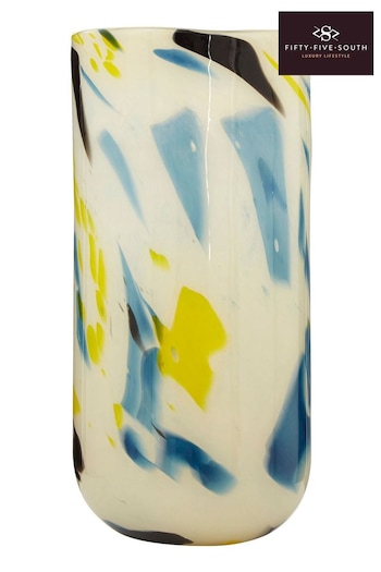 Fifty Five South Yellow Large Carra Glass Vase (E54156) | £72