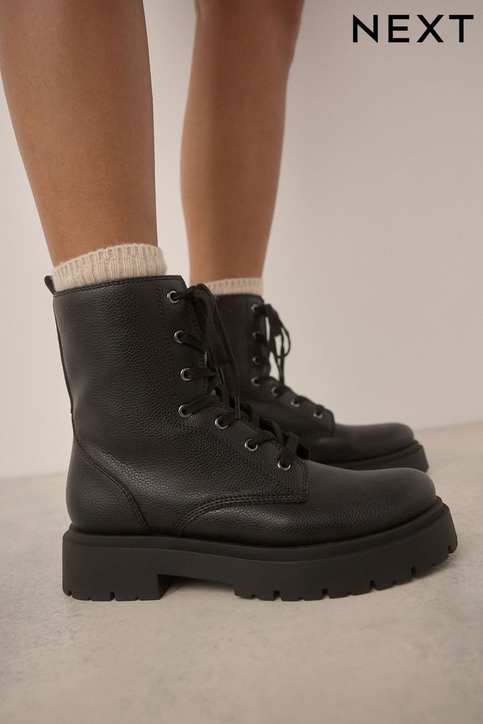 Next womens lace up boots sales