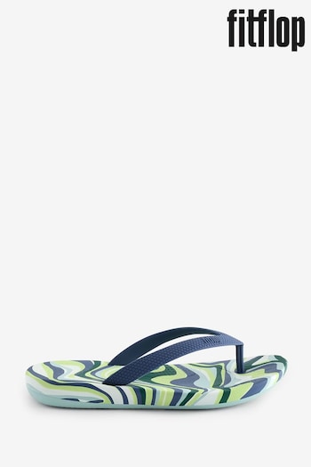 FitFlop Kids Purple Iqushion Junior Swirly Ergonomic Flip Flops (E55175) | £28