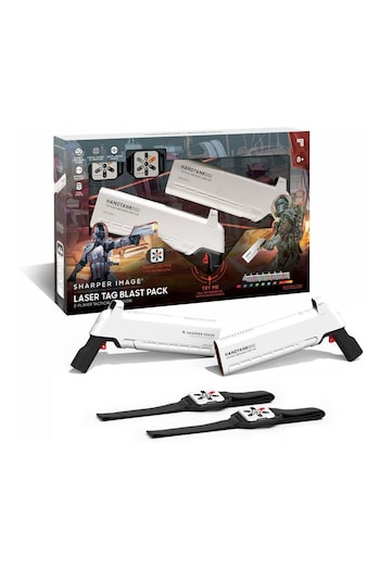 Sharper Image White Laser Tag Blast Pack 2 Player Tactical Precision 4 Piece (E55313) | £85