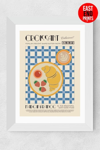 East End Prints White Croissant by We Made Something Nice (E55660) | £45 - £120