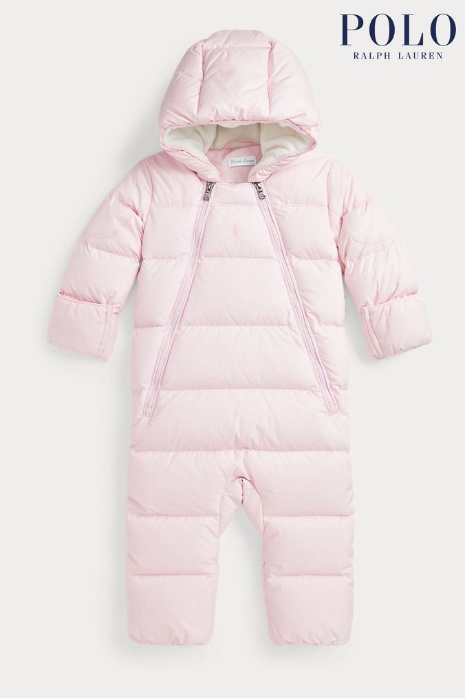 Buy Newborn Boys Snowsuits Polo Ralph Lauren Pink Casual Online Next UK