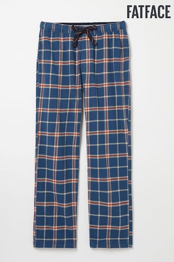 FatFace Blue Checked Bottoms Pyjama (E57651) | £38