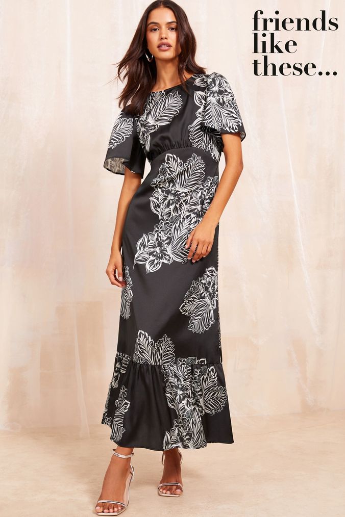 Buy Women s Summer Dress Short Sleeve Print Casual Online Next UK