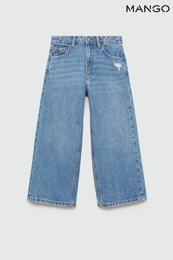 Mango Blue Culotte 7 jeans Dam (E59609) | £23