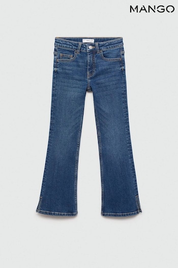 Mango Black Flare XL jeans Tecido (E59660) | £23