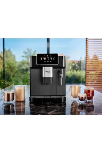 Beko Black Caffe Experto with Integrated Milk Coffee Machine (E59829) | £375