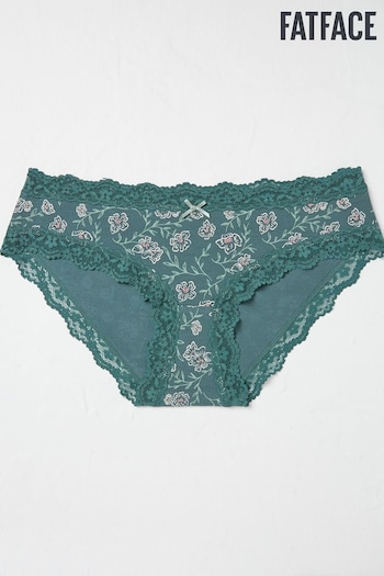 FatFace Esme Green Floral Short Knickers (E60260) | £9