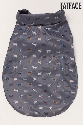 FatFace Grey Marching Dogs 50cm Raincoat (E60318) | £36