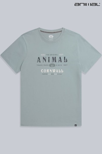 Animal Blue Jacob Organic Front Graphic T-Shirt (E60670) | £25