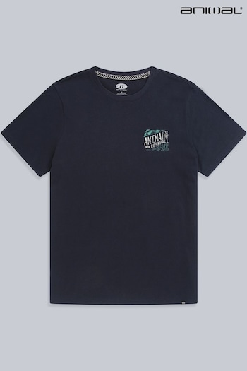 Animal Blue Jacob Organic Graphic T-Shirt (E60674) | £25