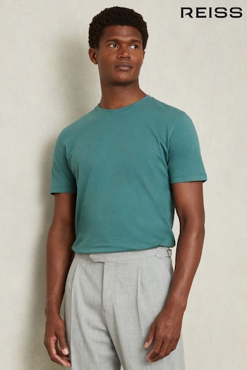 Reiss Seafoam Bless Cotton Crew Neck T-Shirt (E60871) | £28