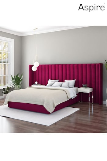 Aspire Furniture Berry Grandeur Wing Velvet Headboard (E60925) | £500