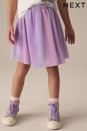 Lilac Purple Rainbow Metallic Skirt (3-16yrs) (E61296) | £12 - £17