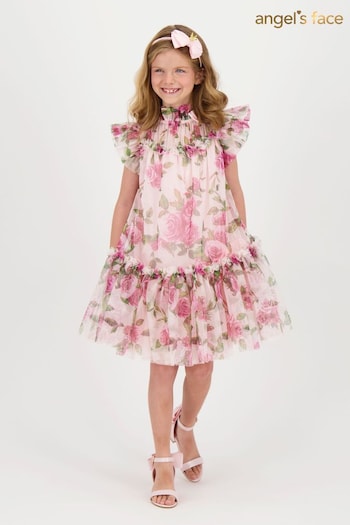 Angels Face Pink Marigold Roses Tulle Dress (E62057) | £90 - £95