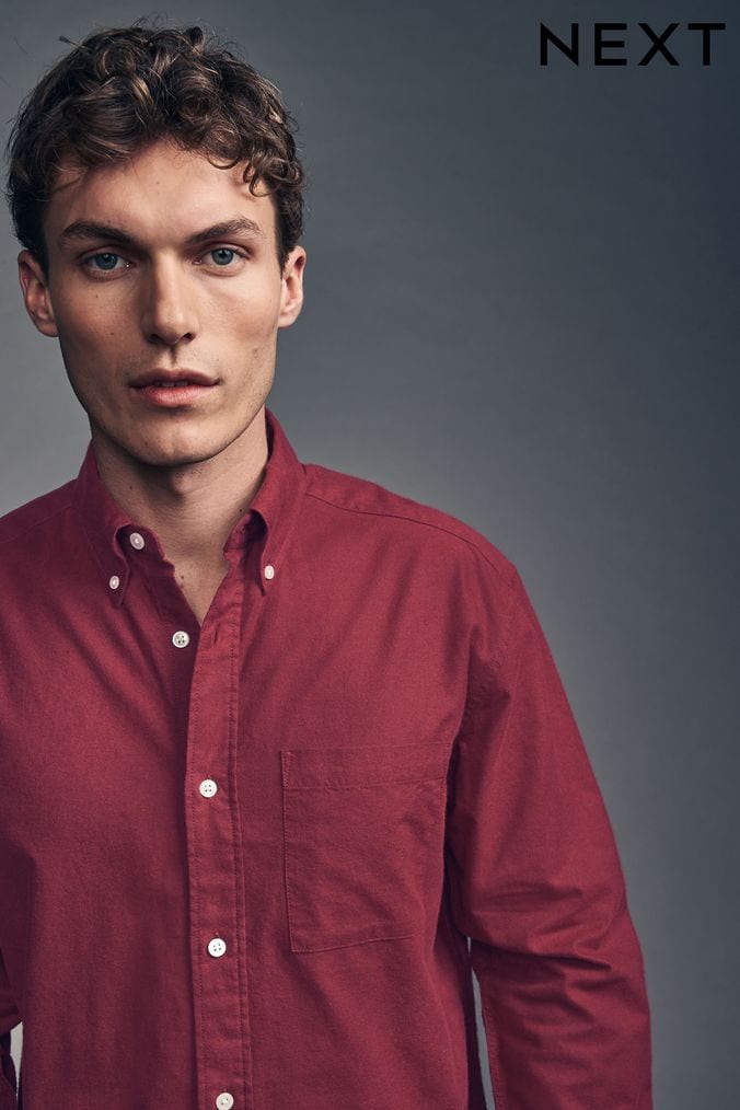 Mens Red Plain Shirts Next Official Site