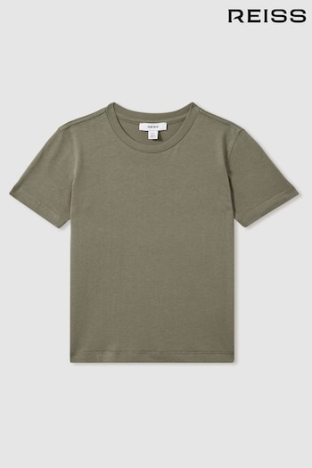 Reiss Lichen Green Bless 3-9 yrs Crew Neck T-Shirt (E63228) | £9