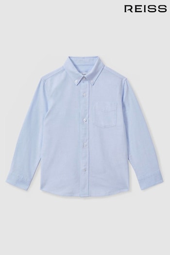 Reiss Soft Blue Greenwich Button Down Oxford Shirt (E63738) | £36