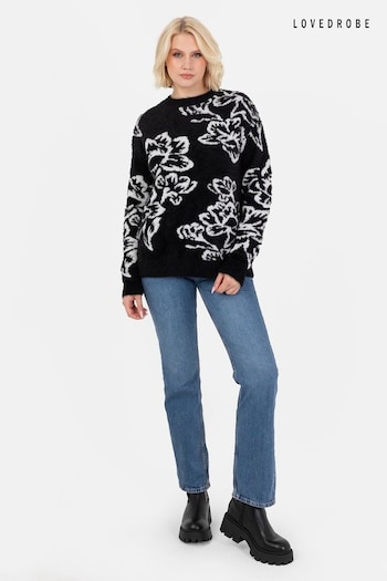 Lovedrobe Floral Jacquard Jumper (E64116) | £35