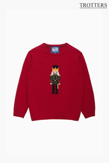 Trotters London Red Nutcracker Jumper (E64210) | £60 - £64