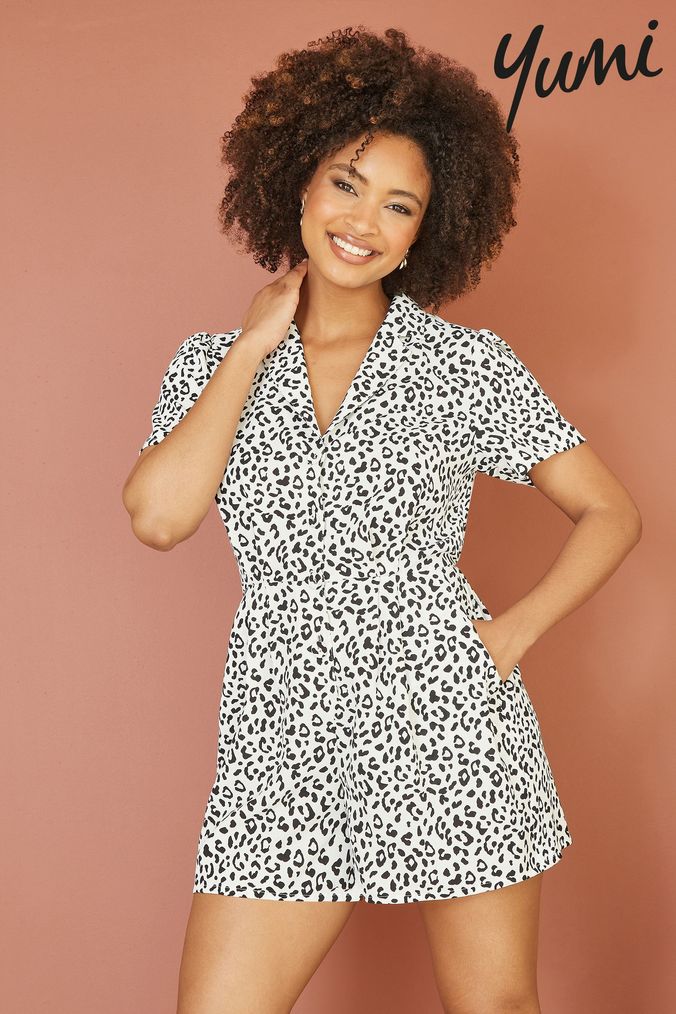 Yumi animal print dress top