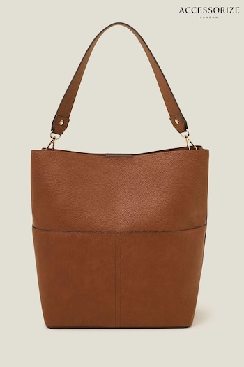 Accessorize Brown Bucket Shoulder Bag (E65242) | £35