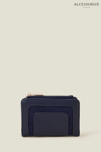 Accessorize Blue Suedette Flap Wallet (E65262) | £15