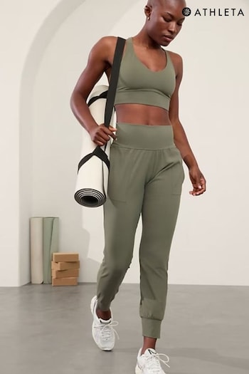 Athleta Green Salutation High Waisted Joggers (E65322) | £75