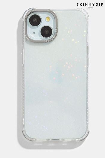 Skinnydip Silver Holo Sparkle Shock iPhone 13 Pro Max Case (E65398) | £24