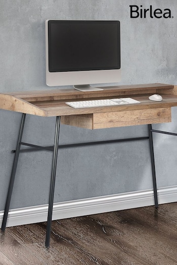 Birlea Rustic Urban 1 Drawer Office Desk With Shelf (E65607) | £170