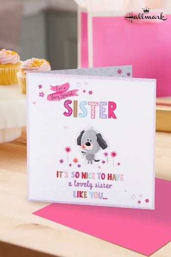 Hallmark Multi Birthday Card for Sister 3D Pop-Out Scruffles (E65786) | £4