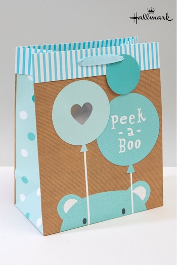Hallmark Kraft Peek-a-Boo Bear Design Gift Bag (E65795) | £3.50