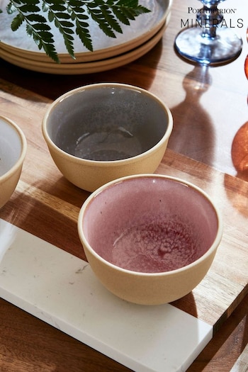 Portmeirion Rose Quartz Minerals Medium Set of 4 Cereal Bowls (E65967) | £46