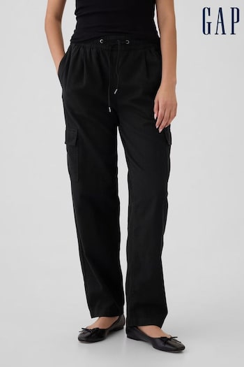 Gap Black Cargo Twill Easy Trousers (E66079) | £48