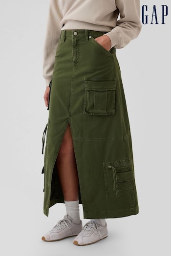 Gap Green Cargo Maxi Skirt (E66084) | £60