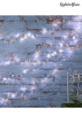 Lights4fun Clear Outdoor 800 Dual LED Cable String Lights (E66244) | £65