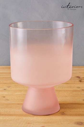 Interiors by Premier Pink Baila Matte Glass Vase (E66946) | £35