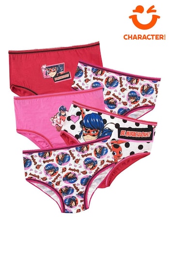 Character Red Miraculous Ladybug Knickers 5 Pack (E67018) | £13