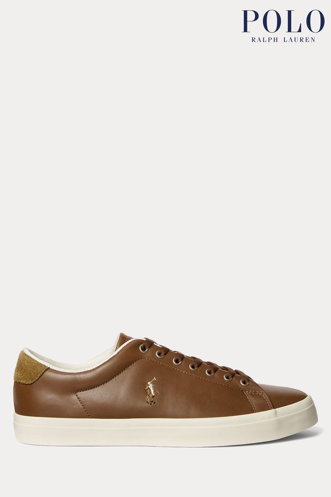 Polo ralph lauren brown leather shoes store