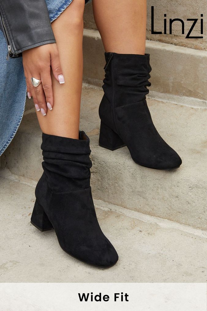 Women s Wide Fit Ankle Boots Next UK