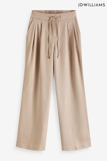 JD Williams Cream Anthology Pleat Front Trousers (E67300) | £38