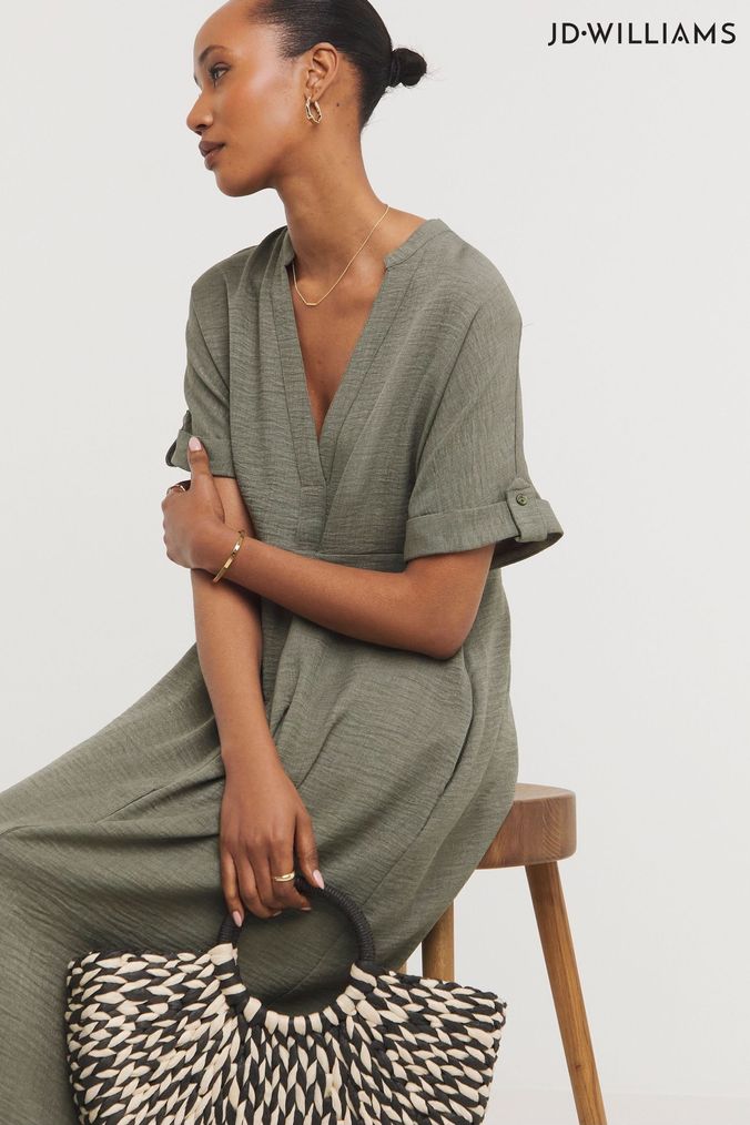 Buy Women s Green JD Williams Midi Plain Dresses Online ArvindShops