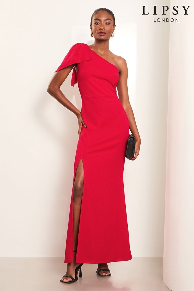 Buy Women s 8 16 Red Lipsy One Shoulder Prom Dresses Online ArvindShops